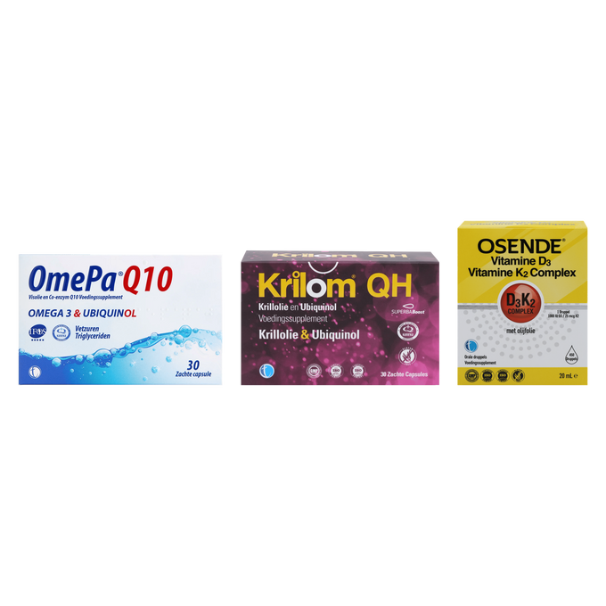 Cardio Care Bundle | Omega-3, Ubiquinol & Vitamin D3 + K2