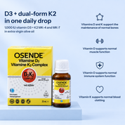 OSENDE Vitamin D3&K2 Komplex | Tägliche Nahrungsergänzung