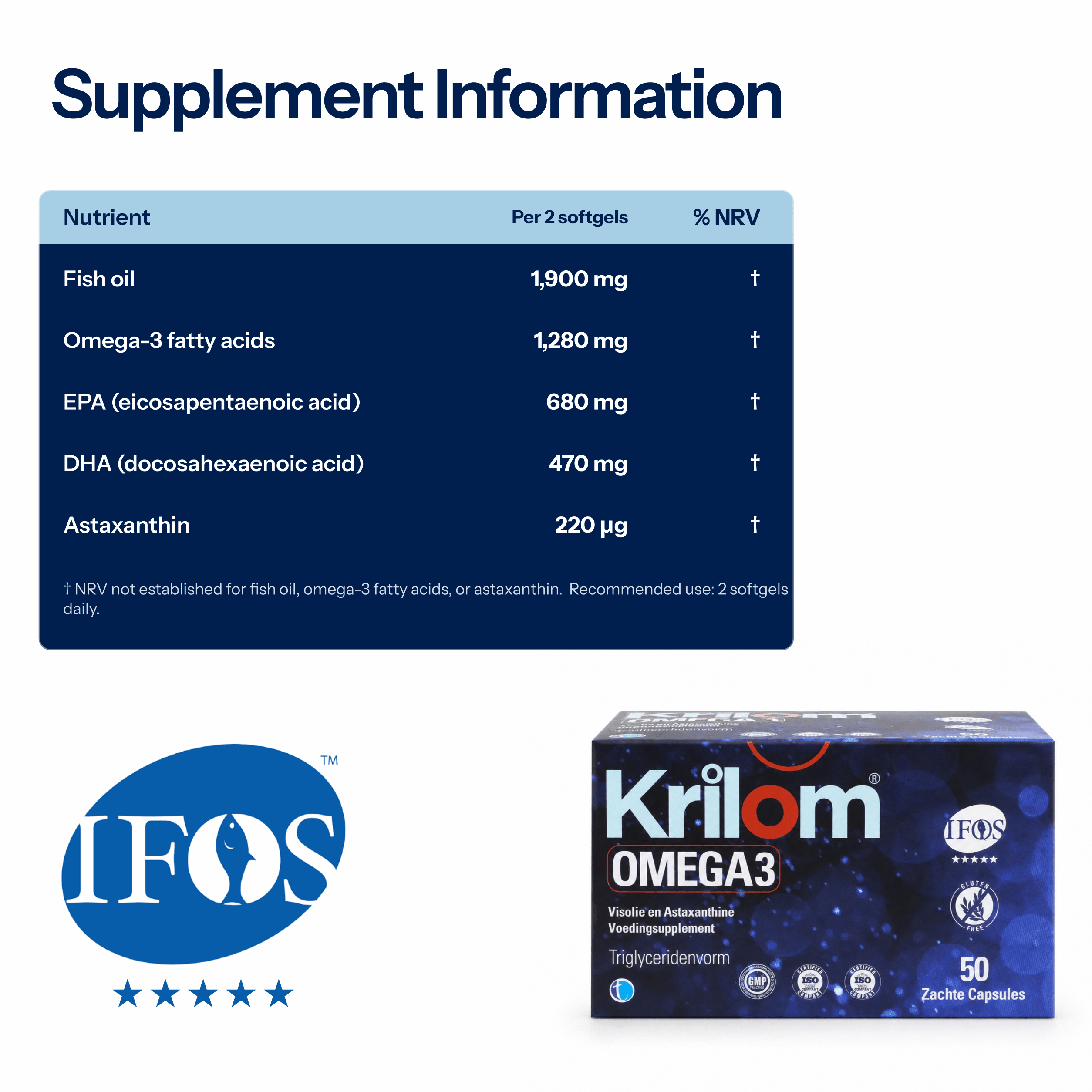 Krilom Omega-3 | Omega-3 Supplement - TAB Vitamins