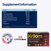 Krilom Ultra Krill Oil | Omega-3 Supplement - TAB Vitamins