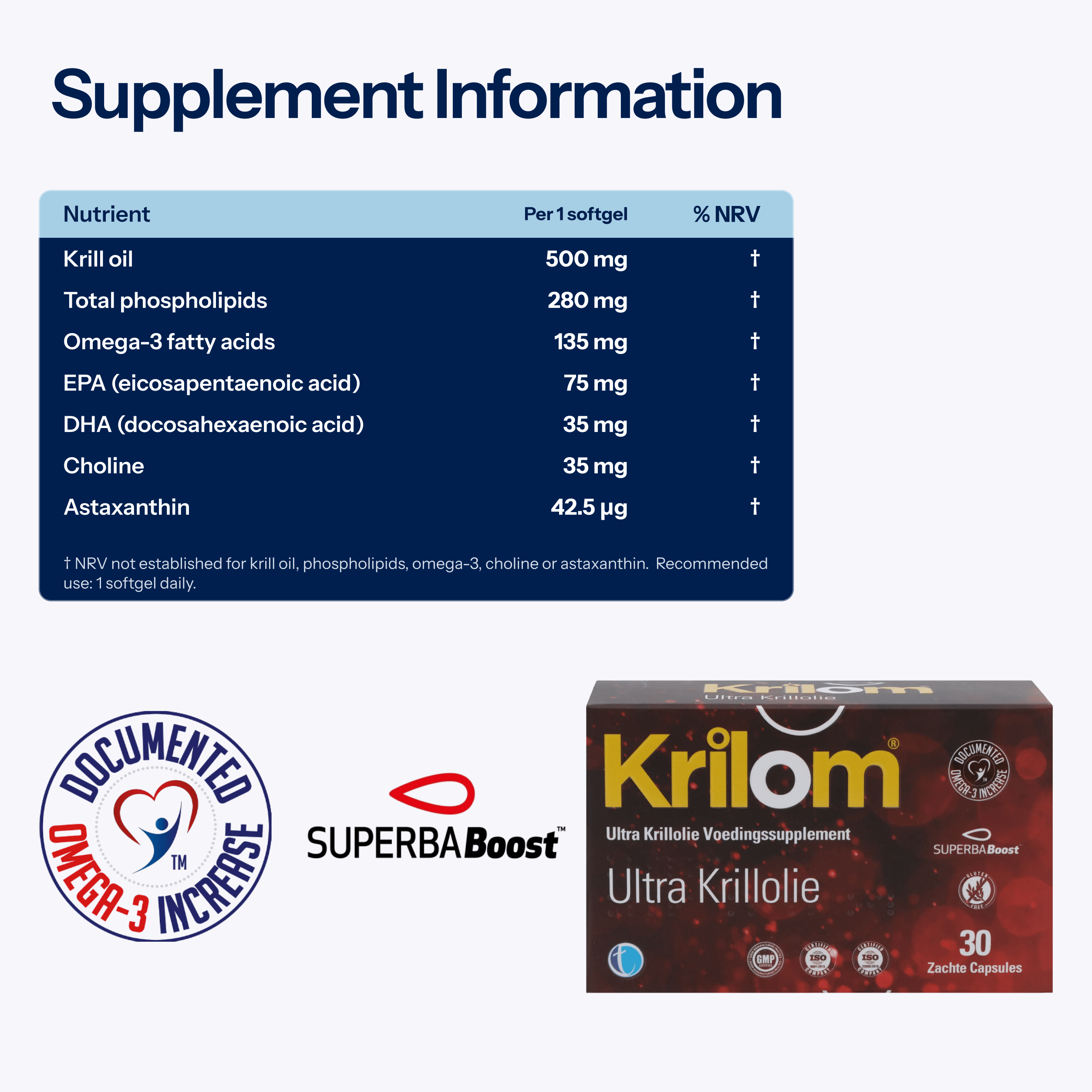 Krilom Ultra Krill Oil | Omega-3 Supplement - TAB Vitamins