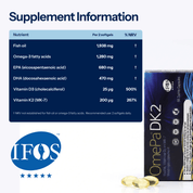 OmePa DK2 | Omega-3 & Vitamin D3 + K2 Supplement - TAB Vitamins