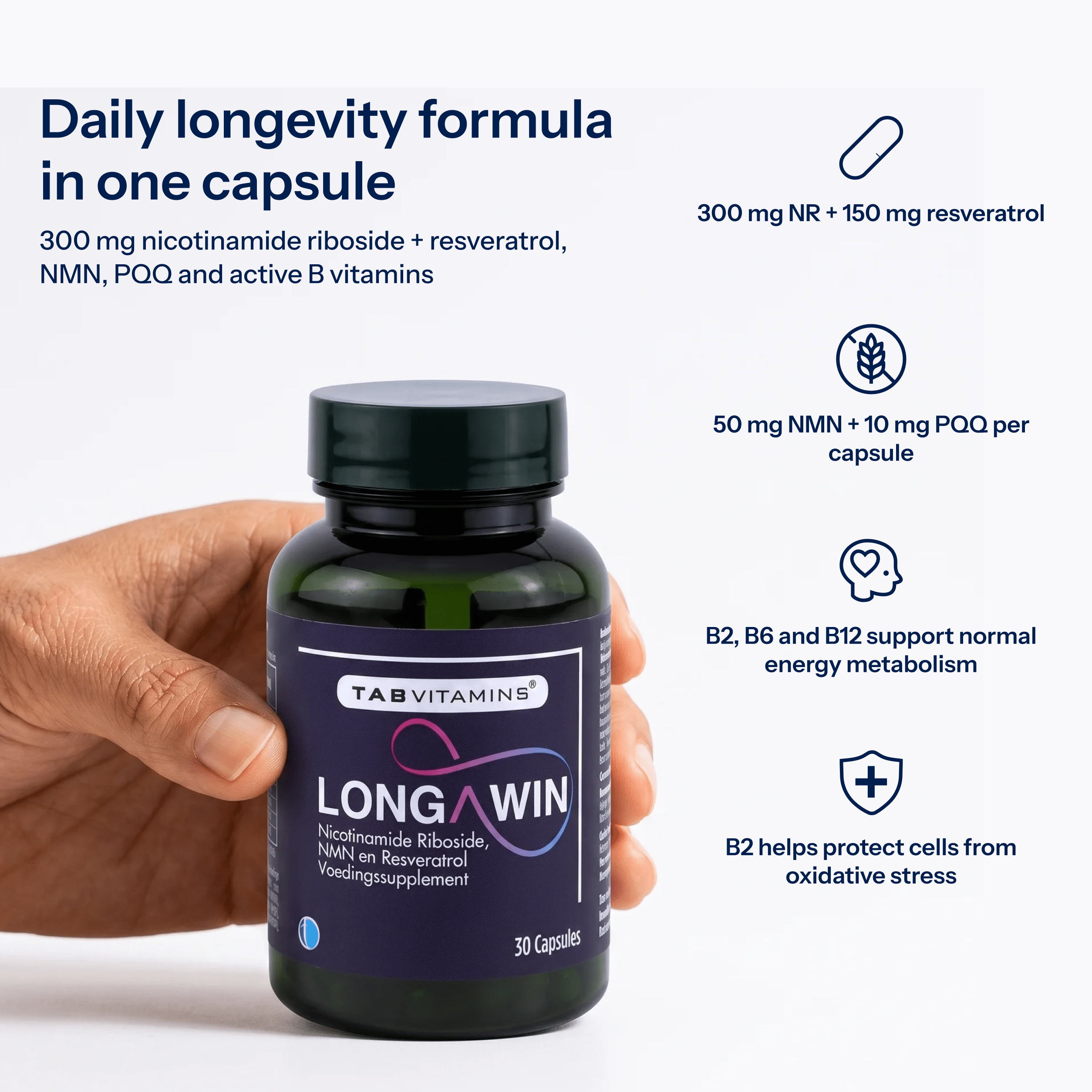 TAB Vitamins Longawin | Daily Food Supplement - TAB Vitamins