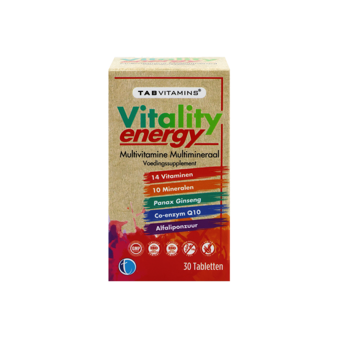 TAB Vitamins Vitalität Energie | Multivitamin- & Multimineral-Nahrungsergänzung