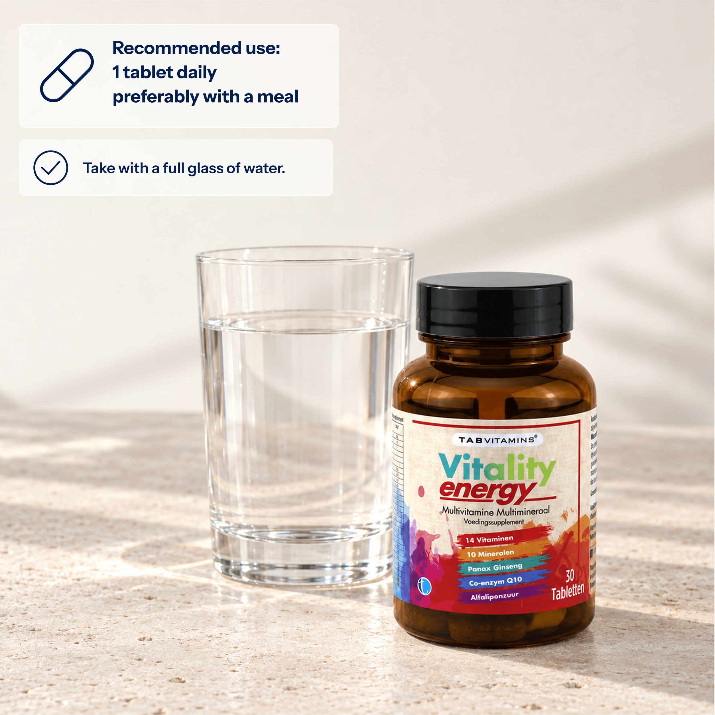 TAB Vitamins Vitality Energy | Multivitamin & Multimineral Supplement - TAB Vitamins